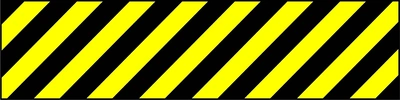 Black and yellow diagonal hazard strip — Rising stripes sign. black-and-yellow headroom and hazard marking. Supplied artwork PARK0053.